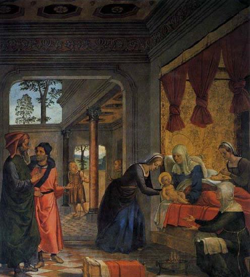 Juan de Borgona The Birth of the Virgin France oil painting art